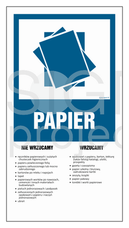 OD202 Waste segregation instruction - PAPER