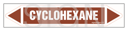 JF103 Cyclohexane - sheet of 2 stickers