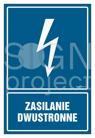 HG030 Zasilanie dwustronne - arkusz 9 naklejek