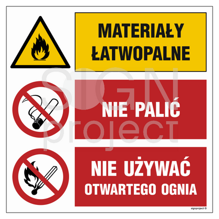 GO001 Materiały łatwopalne