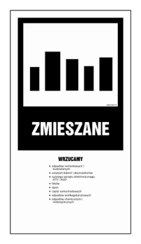 OD205 Waste Separation Instructions - MIXED