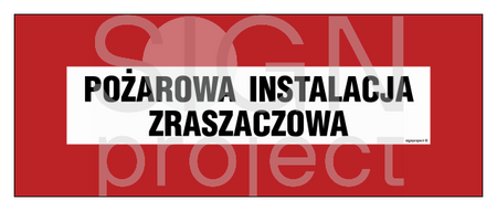 BC122 Pożarowa instalacja zraszaczowa