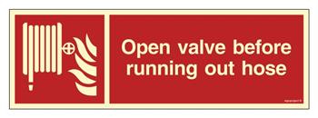 FE133 Open valve before running out hose