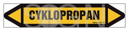 JF108 CYKLOPROPAN - arkusz 2 naklejek