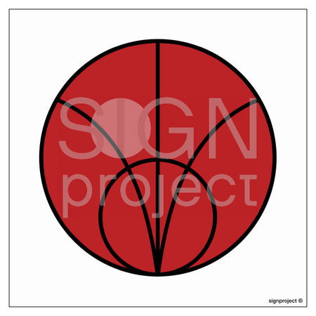 KC003 Danger zone - sheet of 12 stickers