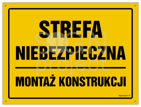 OA084 Strefa niebezpieczna. Montaż konstrukcji
