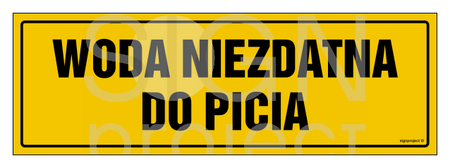 NC053 Woda niezdatna do picia