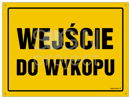 OA097 Wejście do wykopu
