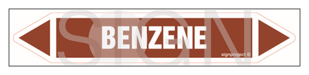 JF037 Benzene - sheet of 5 stickers