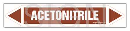 JF005 Acetonitrile - sheet of 5 stickers