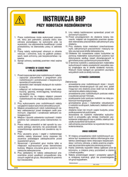 IAF30 Health and safety instructions for demolition works