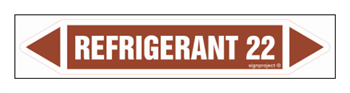 JF393 REFRIGERANT 22 - arkusz 5 naklejek