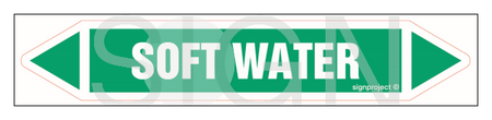 JF423 SOFT WATER - sheet of 5 stickers