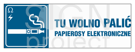 NC098 Tu wolno palić papierosy elektroniczne