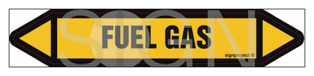 JF175 Fuel gas - sheet of 5 stickers