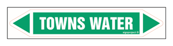 JF453 TOWNS WATER - arkusz 2 naklejek