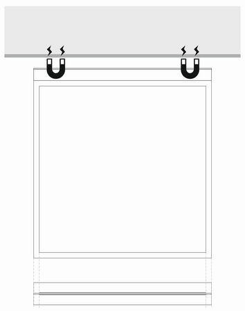 EM103 Flexible sign carrier (magnetic)