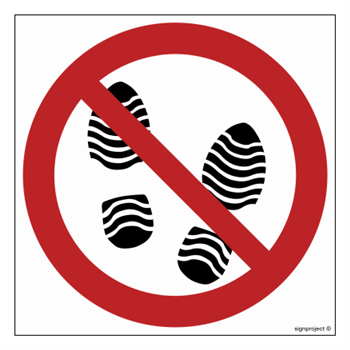 GB022 No Trespassing - sheet of 12 stickers