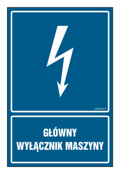 HG052 Główny wyłącznik maszyny - arkusz 9 naklejek