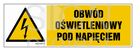 HB009 Obwód oświetleniowy pod napięciem