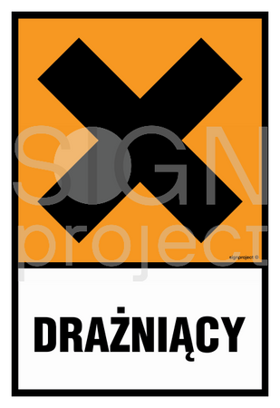 LB014 Irritant / agent, preparation - sheet of 9 stickers