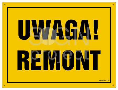 OA010 Uwaga! Remont