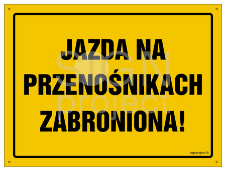 OA045 Jazda na przenośnikach zabroniona