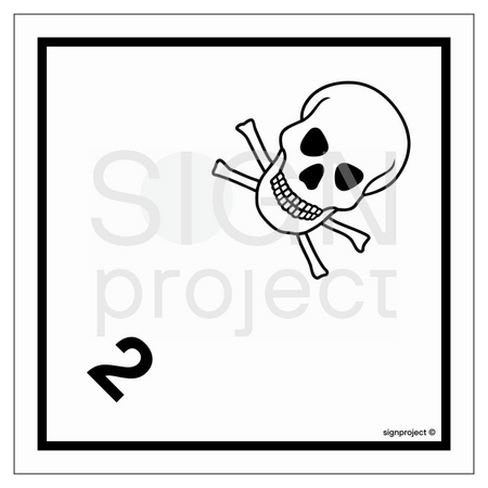 MB006 Toxic gases - sheet of 12 stickers