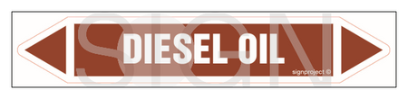 JF117 Diesel oil - sheet of 5 stickers