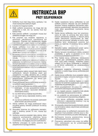 IAC01 Instrukcja BHP przy szlifierkach