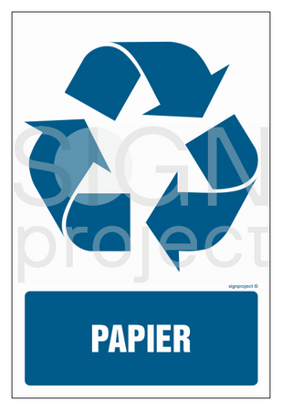 OD117 Label for waste containers Paper