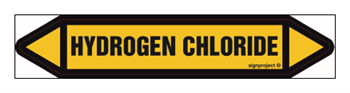 JF222 HYDROGEN CHLORIDE - sheet of 5 stickers