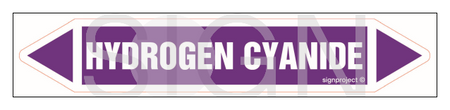 JF223 HYDROGEN CYANIDE - sheet of 2 stickers