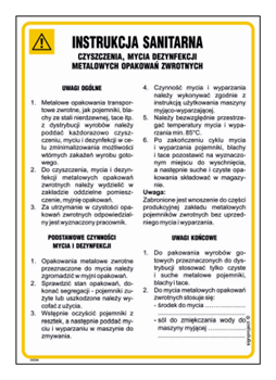 IAG66 Instrukcja BHP czyszczenia mycia i dezynfekcji metalowych opakowań zwrotnych