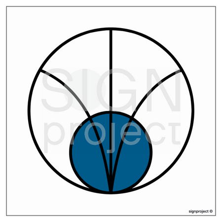 KC001 Source of electromagnetic radiation - sheet of 12 stickers