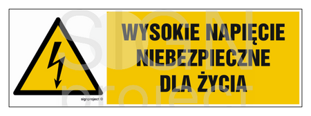 HB004 Wysokie napięcie niebezpieczne dla życia