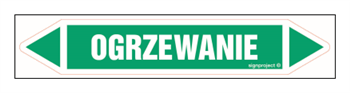 JF290 OGRZEWANIE - arkusz 5 naklejek