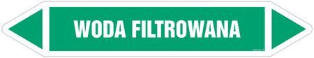 JF482 FILTERED WATER - sheet of 5 stickers