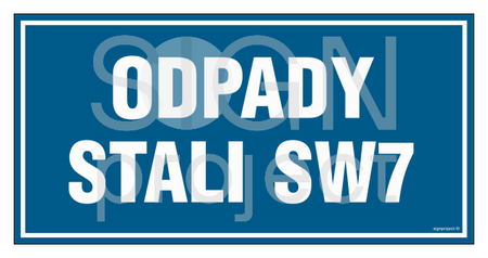 PA532 Odpady stali SW7 - arkusz 6 naklejek