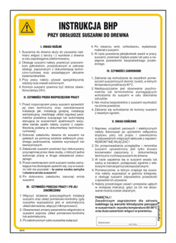 IAB10 Occupational health and safety instructions for operating a wood dryer