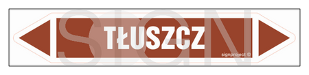 JF460 TŁUSZCZ - arkusz 5 naklejek