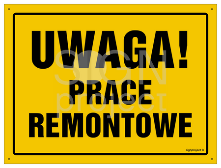 OA197 Uwaga! Prace remontowe