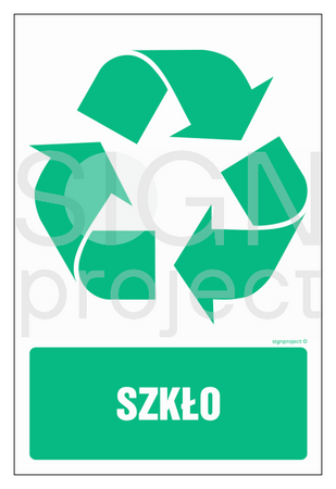 OD114 Label for waste containers Glass