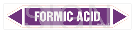 JF165 Formic acid - arkusz 5 naklejek