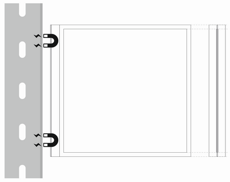 EM103 Flexible sign carrier (magnetic)