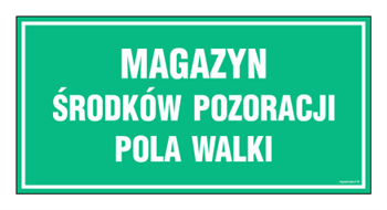 JE013 Magazyn środków pozoracji pola walki