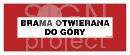 BC125 Brama otwierana do góry