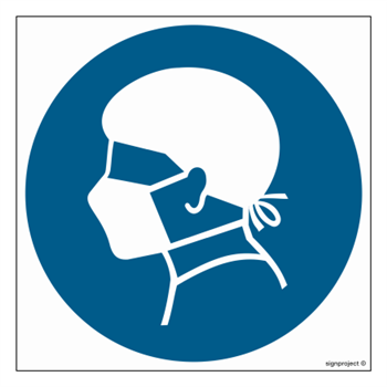 GK006 Aseptic zone - sheet of 9 stickers