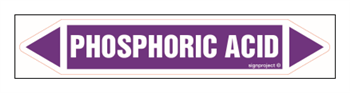 JF325 PHOSPHORIC ACID - sheet of 5 stickers