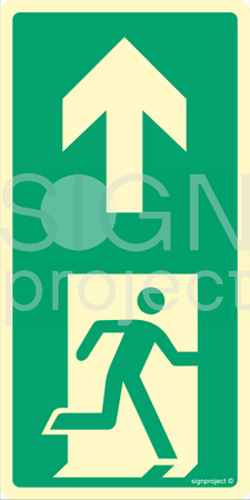 EB004 Direction to emergency exit - pack of 10
